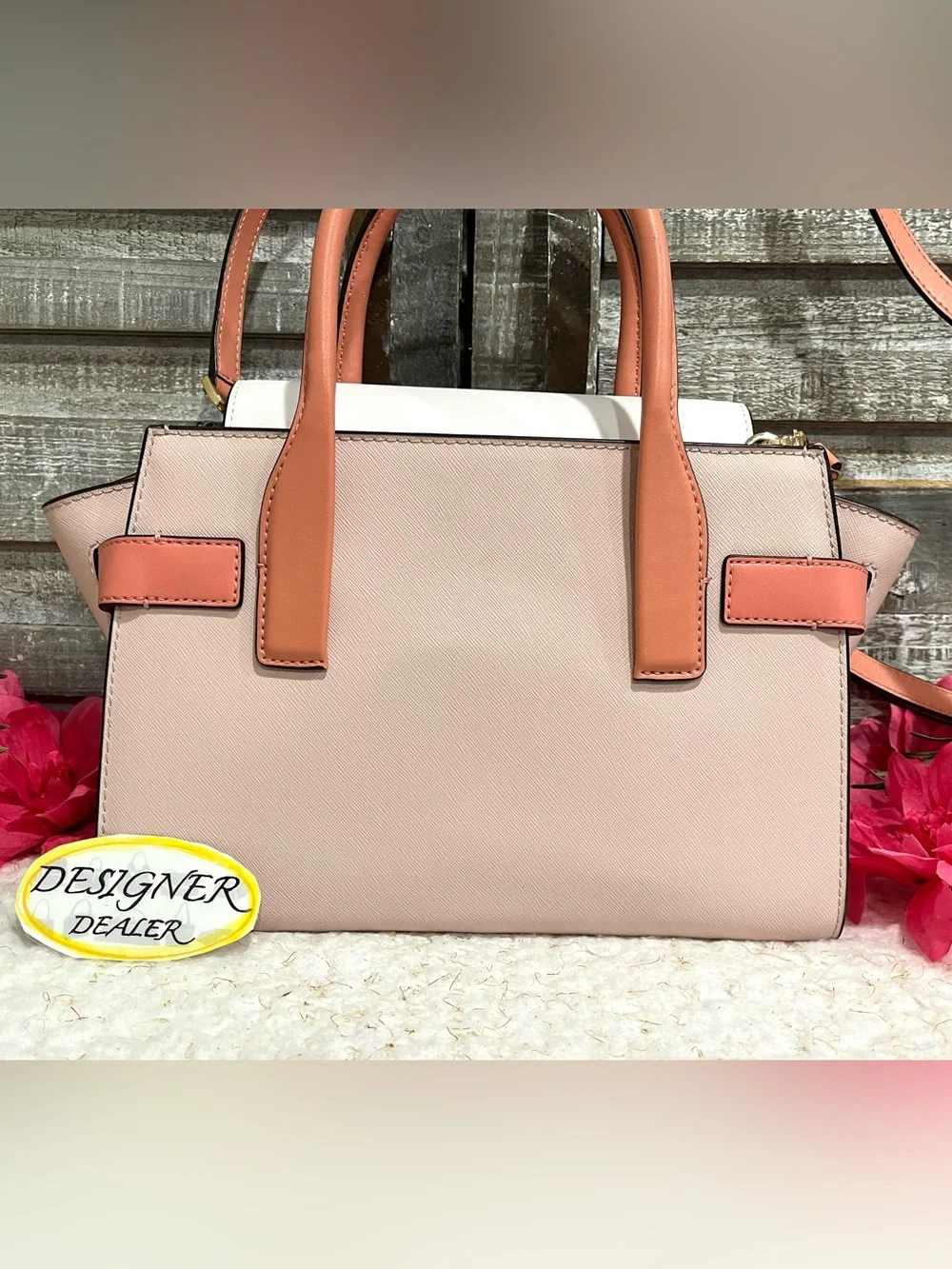 MICHAEL KORS Carmen Saffiano Leather Satchel VGC!